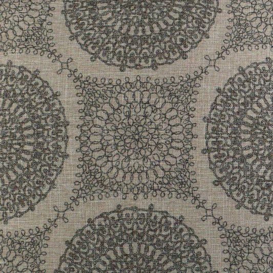 D.V. KAP HOME 2910-YARD Davenport Fabric Abstract, Global  Grey   - Davenport