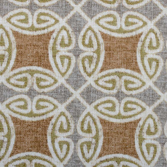 Duralee 42418 | 718-Cocoa/Silve  Print     - 291519