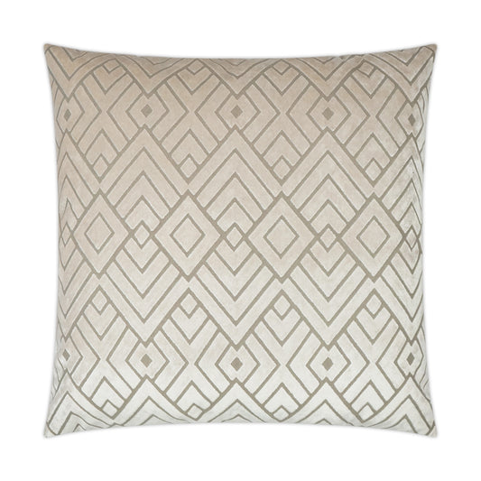 D.V. KAP HOME   24" x 24" Hipster Pillow - Ecru Modern, Geometric    - 2924-E-2424