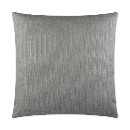 D.V. KAP HOME   24" x 24" Ninon Pillow - Silver Glam, Solid, Stripes    - 2925-S-2424