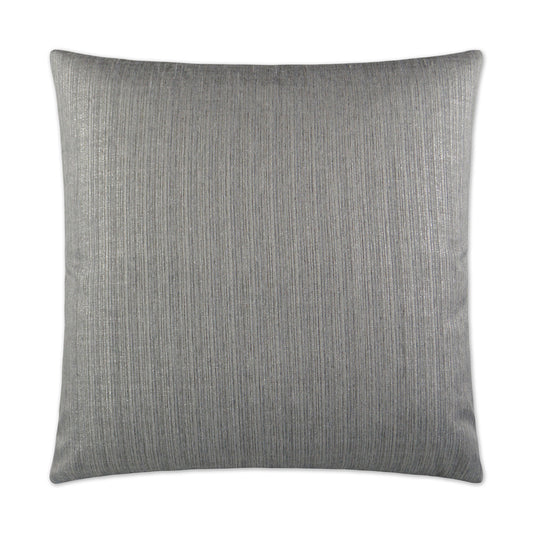 D.V. KAP HOME   24" x 24" Ninon Pillow - Silver Glam, Solid, Stripes    - 2925-S-2424