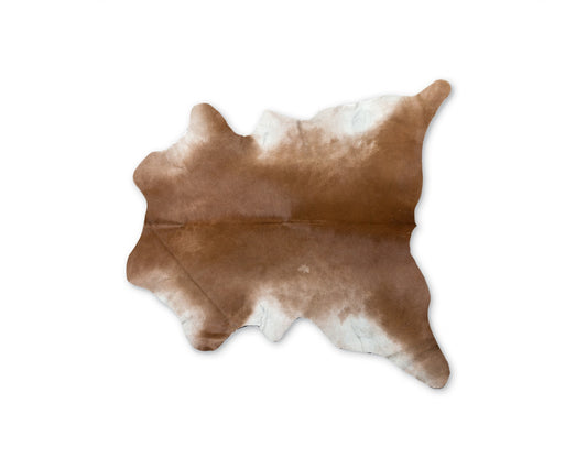 2' X 3' Tan Print Cowhide Area Rug