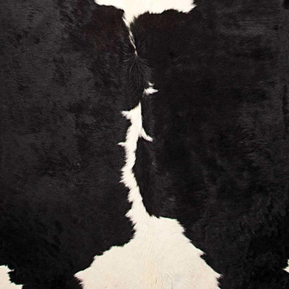 6' X 7' Brown And White Cowhide Handmade Area Rug