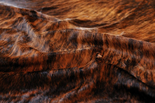 6' X 7' Brown Cowhide Cowhide Print Area Rug