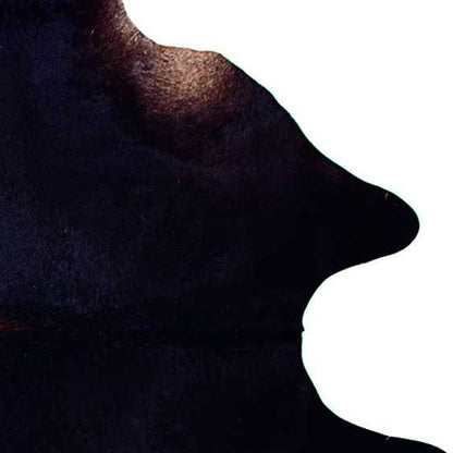 6' X 7' Brown And Black Cowhide Cowhide Print Area Rug