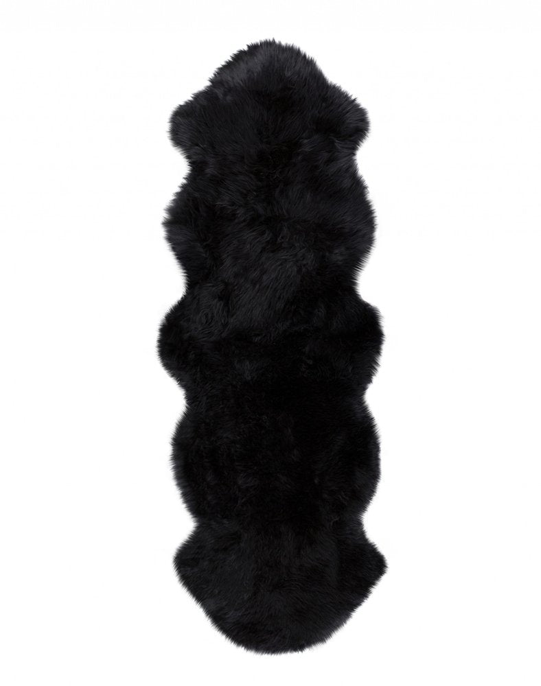 6' Taupe Genuine Sheepskin Area Rug