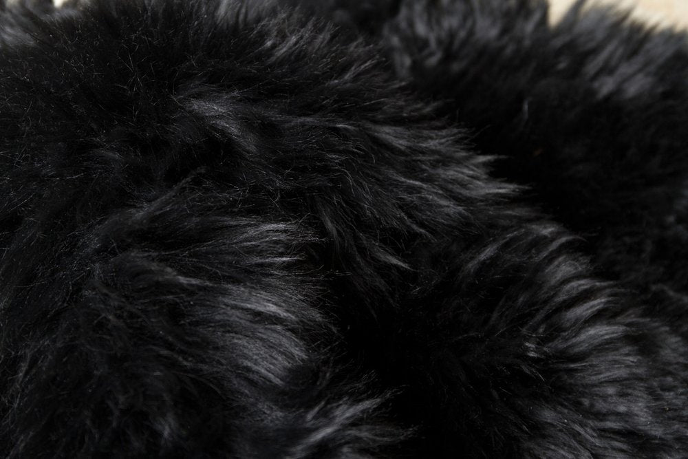 6' Taupe Genuine Sheepskin Area Rug