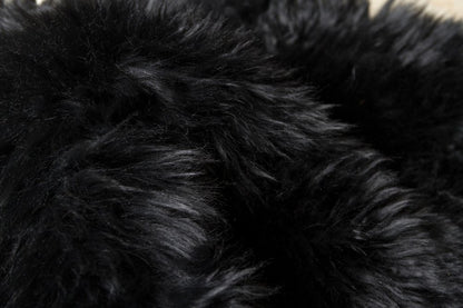 6' Taupe Genuine Sheepskin Area Rug