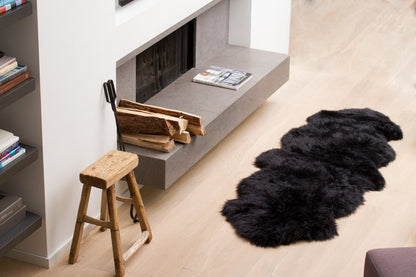 6' Chocolate Genuine Sheepskin Area Rug