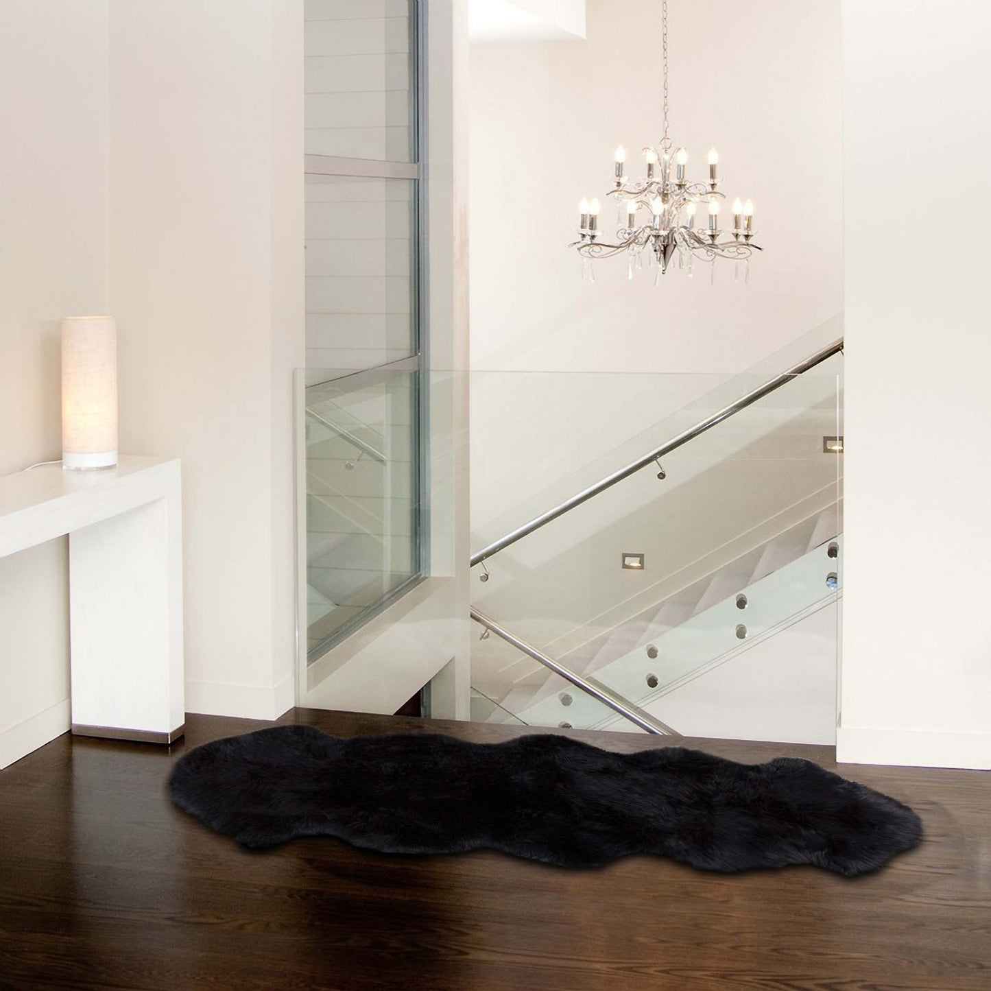 6' Chocolate Genuine Sheepskin Area Rug