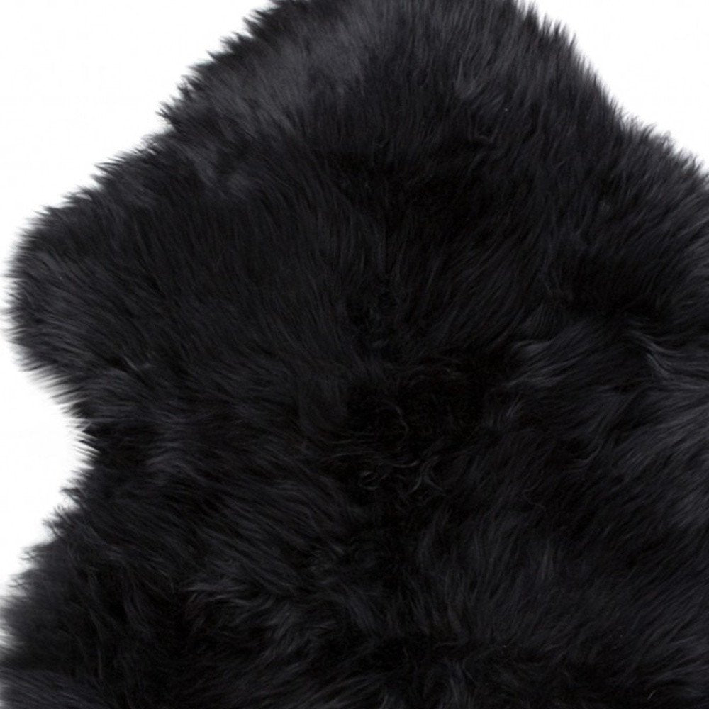 6' Taupe Genuine Sheepskin Area Rug
