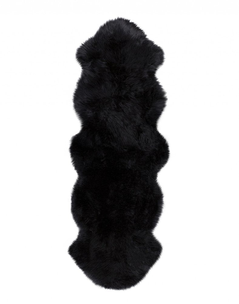 6' Taupe Genuine Sheepskin Area Rug