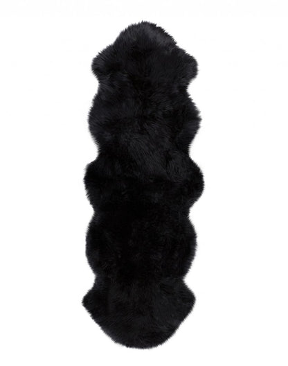 6' Taupe Genuine Sheepskin Area Rug