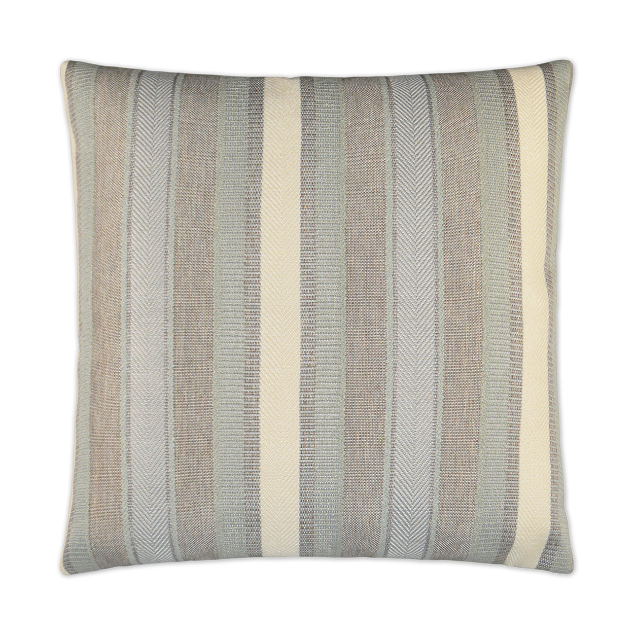 D.V. KAP HOME   24" x 24" Habitat Pillow - Glacier Stripes    - 2935-G-2424