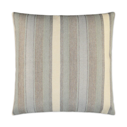 D.V. KAP HOME   24" x 24" Habitat Pillow - Glacier Stripes    - 2935-G-2424