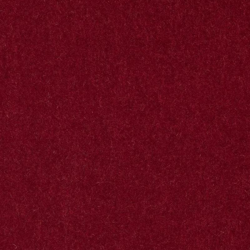 Dark burgundy upholstery fabric swatch with soft, fuzzy texture.