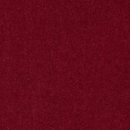 Dark burgundy upholstery fabric swatch with soft, fuzzy texture.