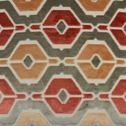 D.V. KAP HOME   24" x 24" Dellan Pillow - Coral Traditional, Geometric    - 2942-C-2424