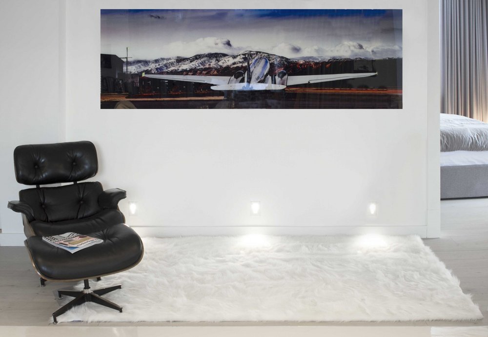 5' X 8' Off White Faux Fur Area Rug