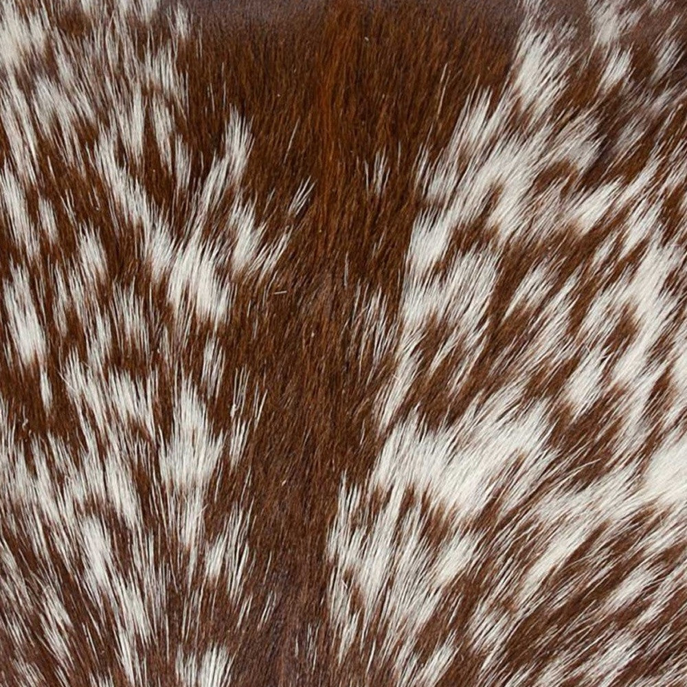 18" X 18" X 5" Chocolate Cowhide  Pillow