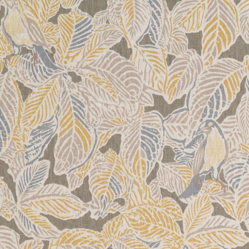 Duralee Monogram Be42583 | 174-Graphite  Print     - 294397