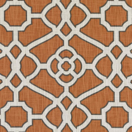 Duralee 42472 | 34-Pumpkin  Print     - 294431