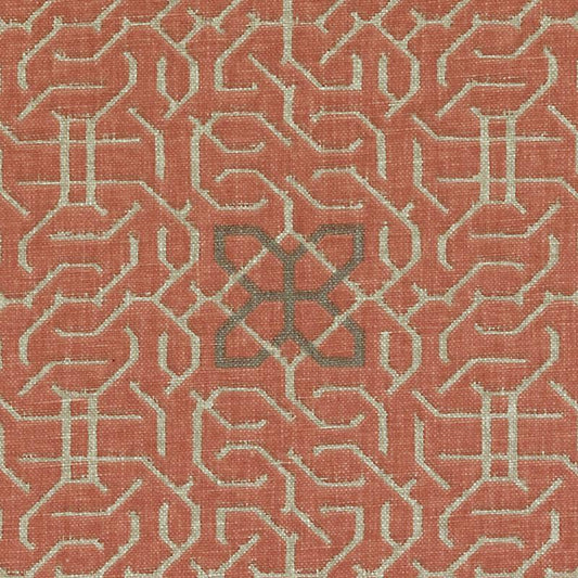 Duralee Monogram Be42523 | 202-Cherry  Print     - 294439