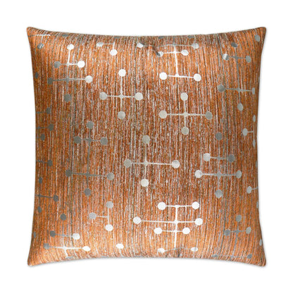 D.V. KAP HOME   24" x 24" Morse Pillow - Copper Glam, Modern    - 2947-C-2424