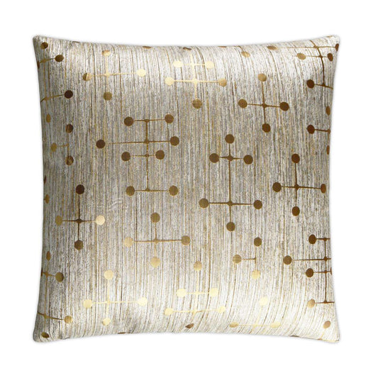 D.V. KAP HOME   24" x 24" Morse Pillow - Gold Glam, Modern    - 2947-G-2424