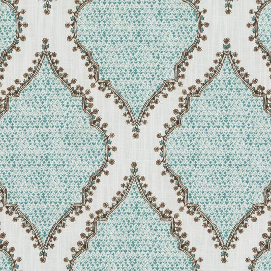 Duralee De42510 | 23-Peacock  Print     - 294725