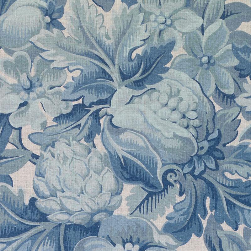 Duralee Monogram Be42588 | 76-Cadet  Print     - 294963