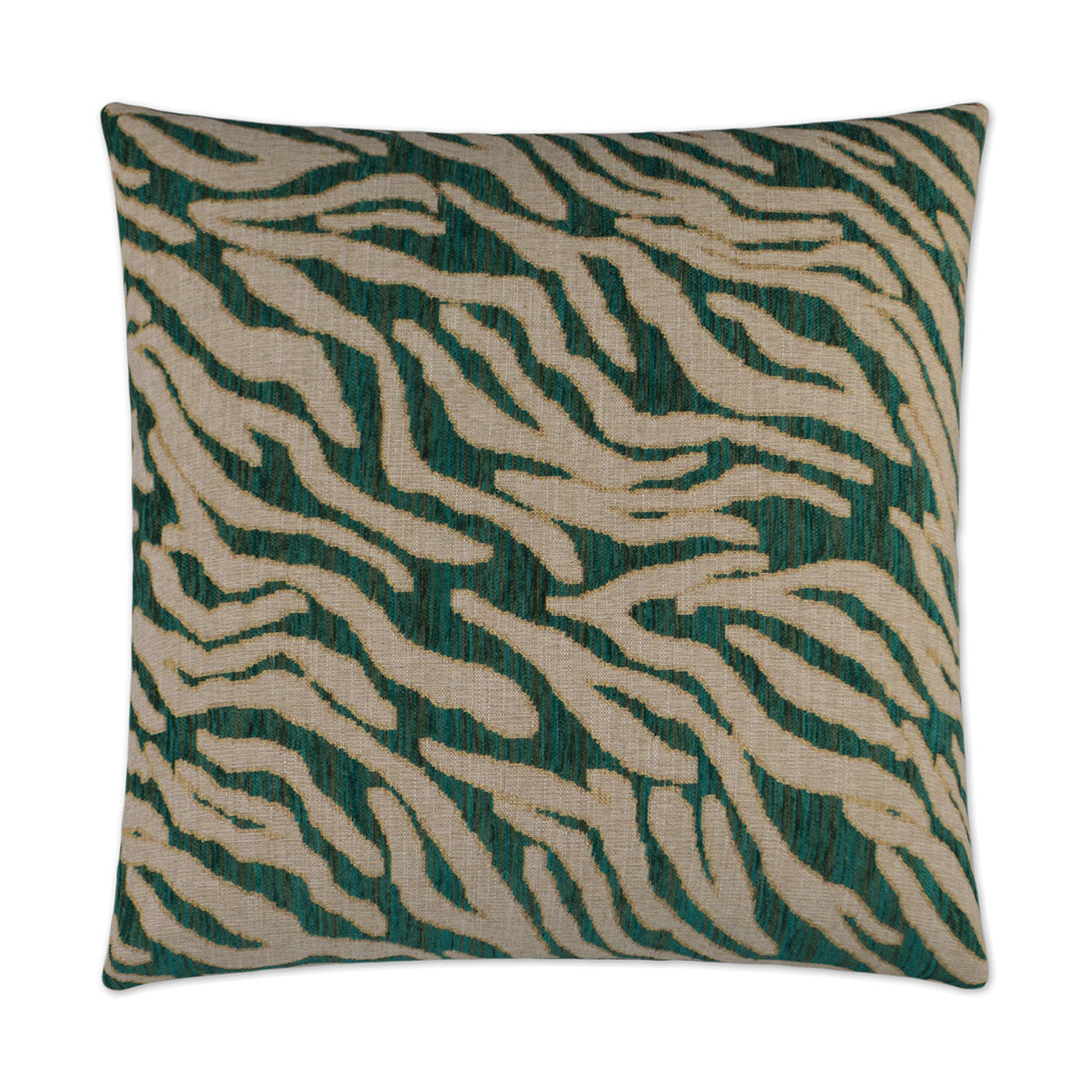 D.V. KAP HOME   24" x 24" Kenya Pillow - Emerald Animal    - 2951-E-2424