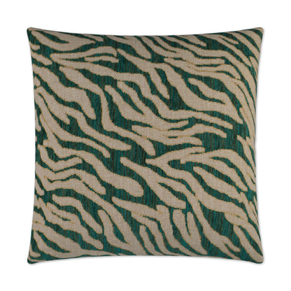 D.V. KAP HOME   24" x 24" Kenya Pillow - Emerald Animal    - 2951-E-2424