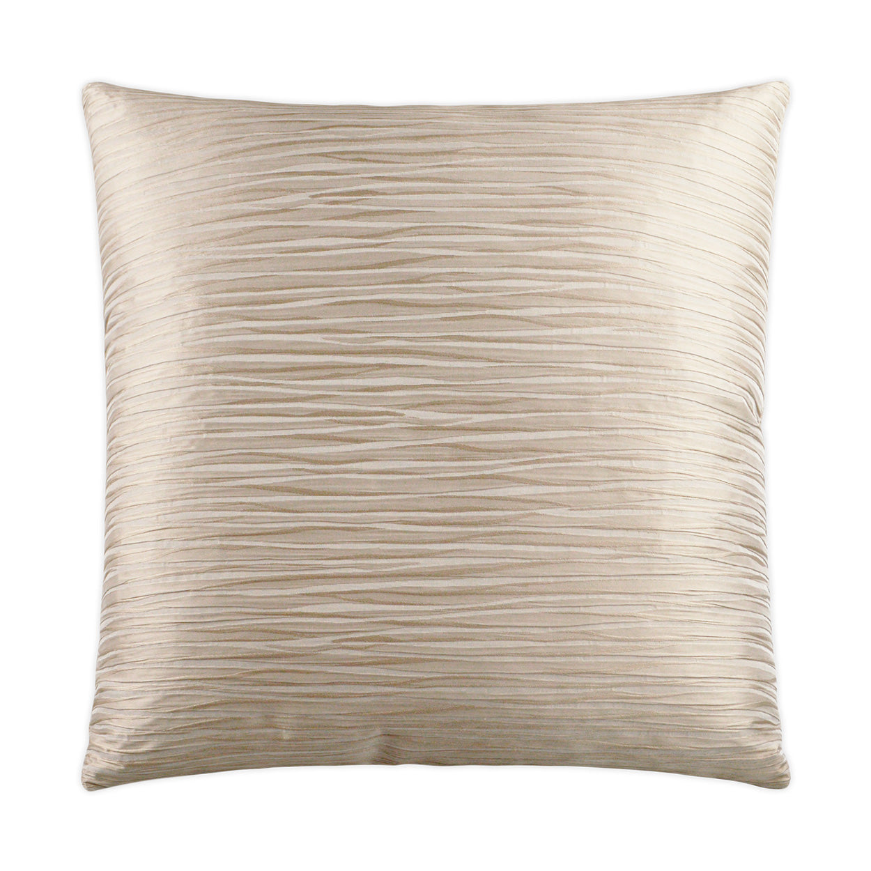 D.V. KAP HOME   24" x 24" Ripple Pillow - Sand Solid, Textured    - 2959-S-2424