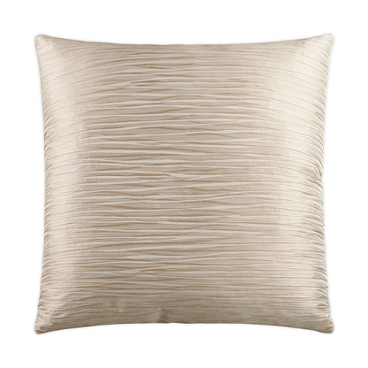 D.V. KAP HOME   24" x 24" Ripple Pillow - Sand Solid, Textured    - 2959-S-2424