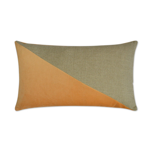 D.V. KAP HOME   14" x 24" Jefferson Lumbar Pillow - Satsuma Color block    - 2691-ST-1424