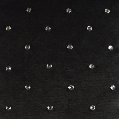 D.V. KAP HOME   24" x 24" Jewels Pillow - Charcoal Glam, Traditional, Circular - Dots    - 2963-CH-2424