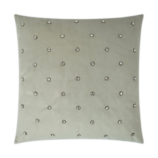 D.V. KAP HOME   24" x 24" Jewels Pillow - Whisper Glam, Traditional, Circular - Dots    - 2963-W-2424