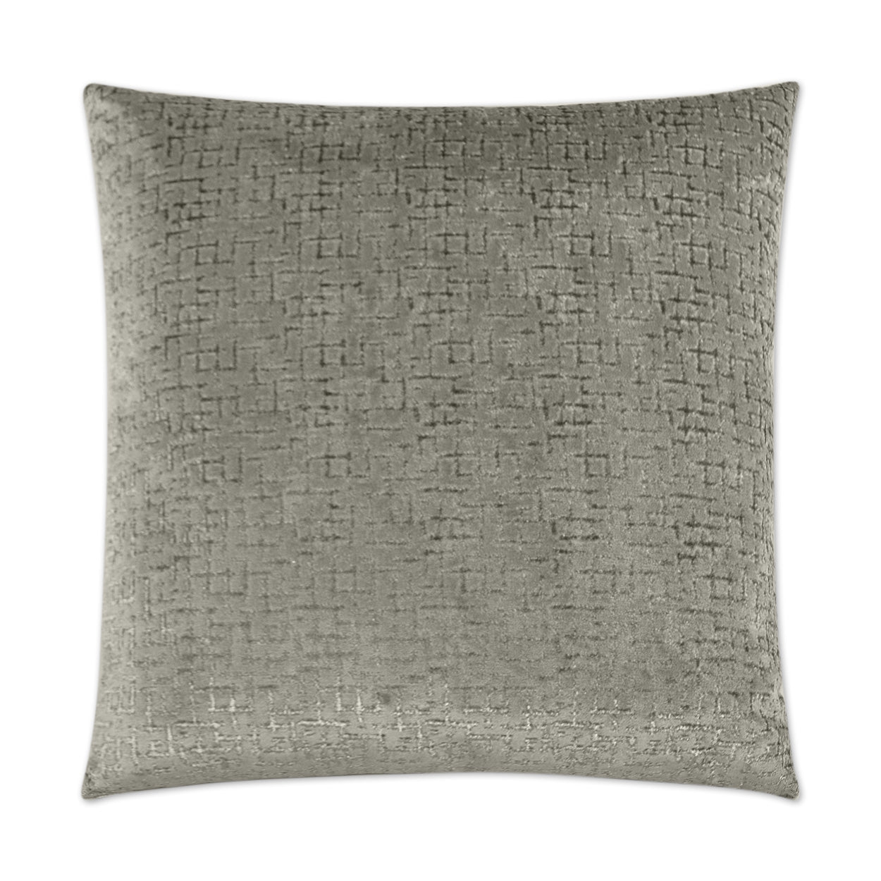 D.V. KAP HOME   24" x 24" Tetris Pillow - Charcoal Solid    - 2964-C-2424