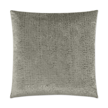 D.V. KAP HOME   24" x 24" Tetris Pillow - Charcoal Solid    - 2964-C-2424