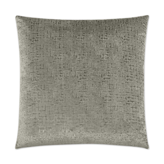 D.V. KAP HOME   24" x 24" Tetris Pillow - Charcoal Solid    - 2964-C-2424