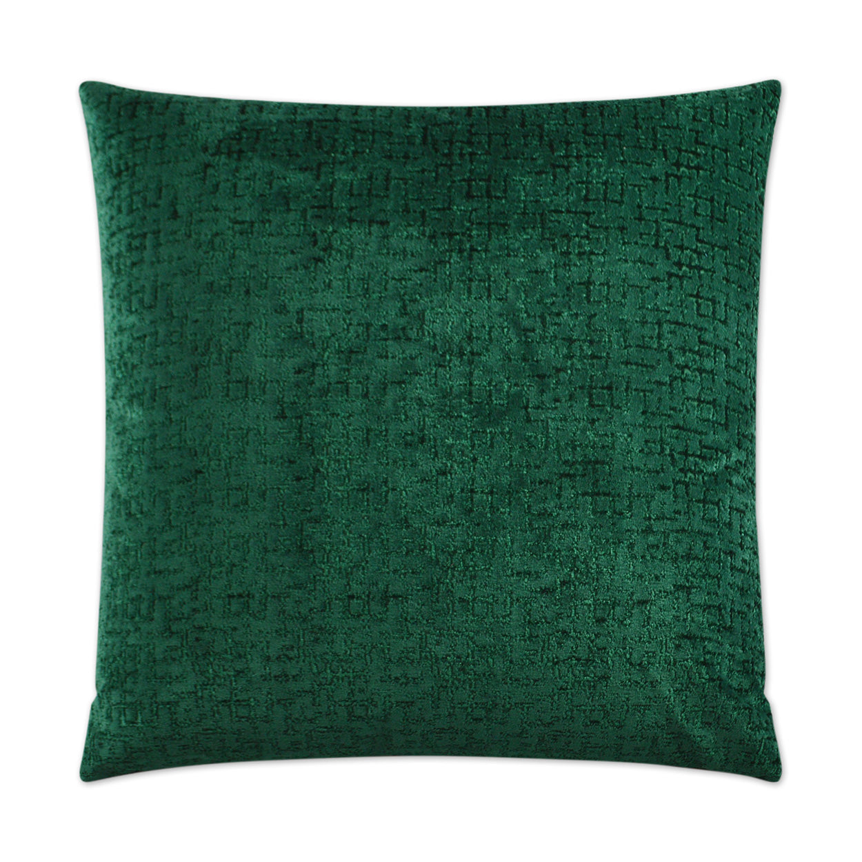 D.V. KAP HOME   24" x 24" Tetris Pillow - Emerald Solid    - 2964-E-2424