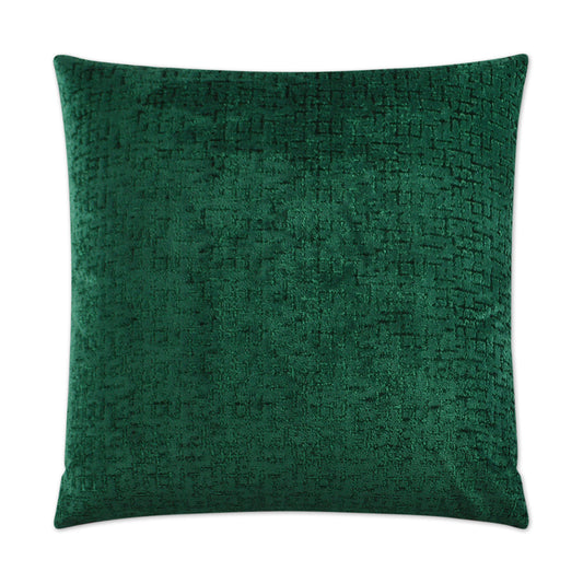 D.V. KAP HOME   24" x 24" Tetris Pillow - Emerald Solid    - 2964-E-2424