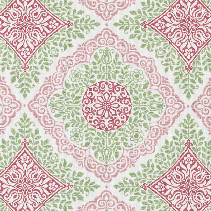 Duralee De42576 | 700-Pink/Green  Print     - 296411