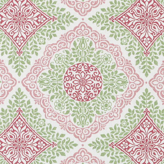 Duralee De42576 | 700-Pink/Green  Print     - 296411