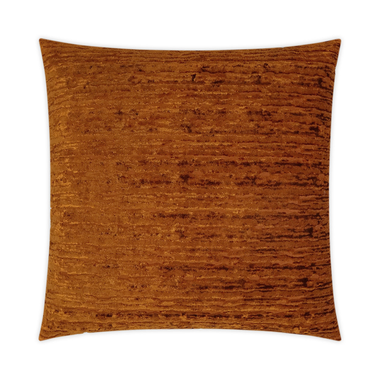 D.V. KAP HOME   24" x 24" Wake Pillow - Pumpkin Solid, Textured, Transitional    - 2965-P-2424