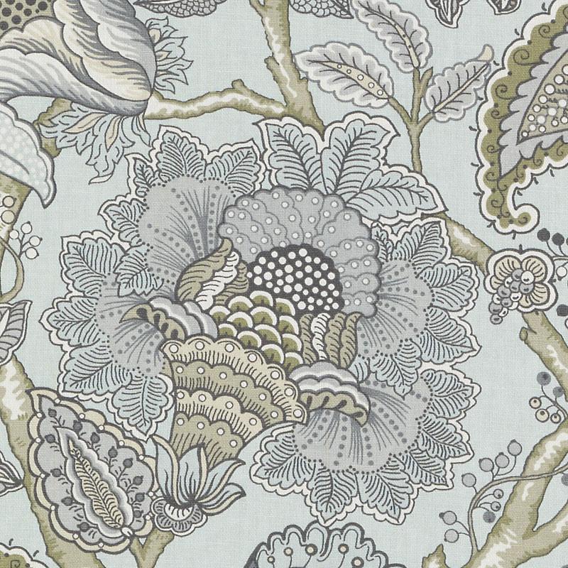 Duralee De42580 | 28-Seafoam  Print     - 296525