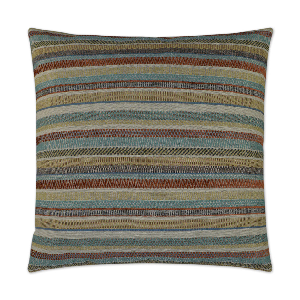 D.V. KAP HOME   24" x 24" Rimini Pillow - Santa Fe Global, Stripes    - 2967-SF-2424
