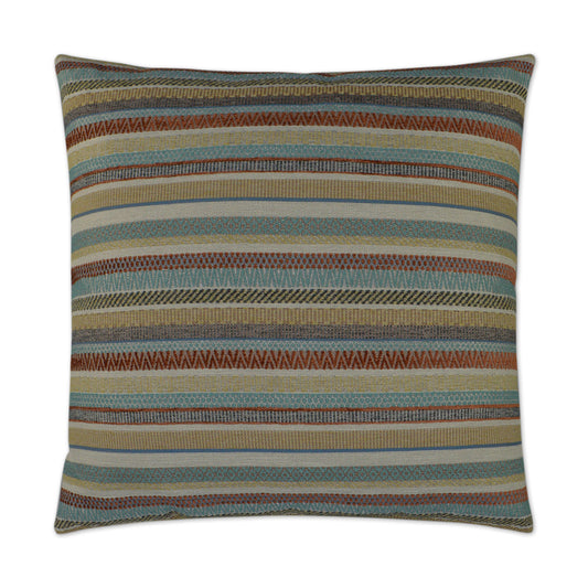 D.V. KAP HOME   24" x 24" Rimini Pillow - Santa Fe Global, Stripes    - 2967-SF-2424