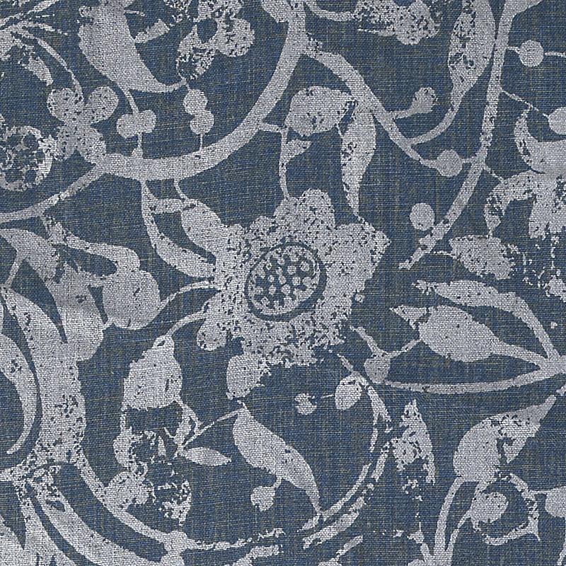 Duralee Monogram Be42522 | 193-Indigo  Print     - 297445